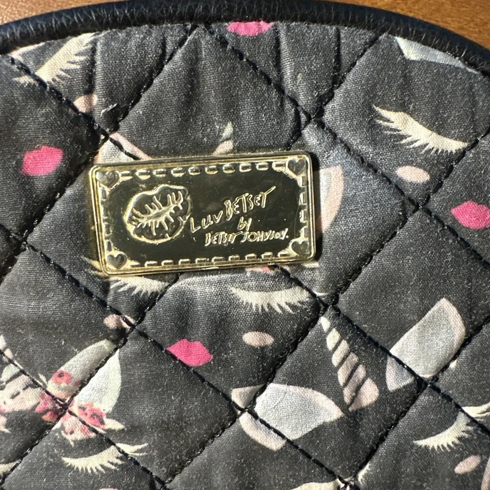 Betsey Johnson Luv Betsey Small Backpack Purse Quilted Unicorn Cats